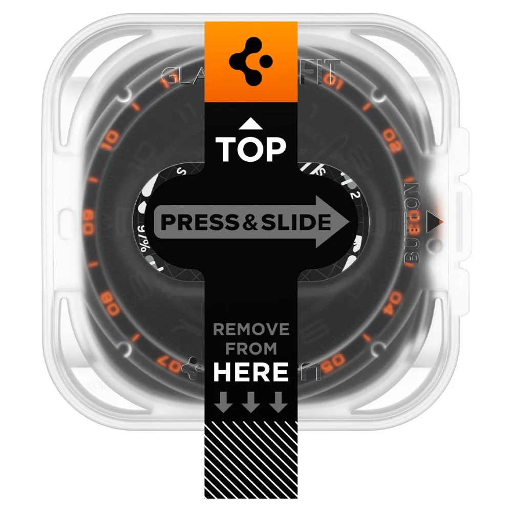 Samsung Galaxy Watch Ultra 2 (47mm) viedpulksteņa aizsargstikls  SPIGEN GLAS.TR EZ-FIT AC 2-PACK 2026 (47 MM)