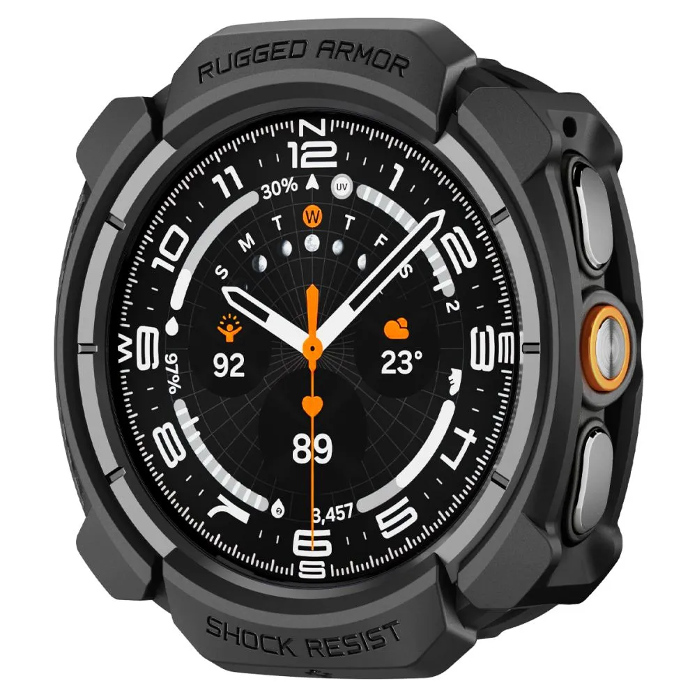 Samsung Galaxy Watch Ultra 2 (47mm) Protective Cases and Covers black SPIGEN RUGGED ARMOR 2026 (47 MM)