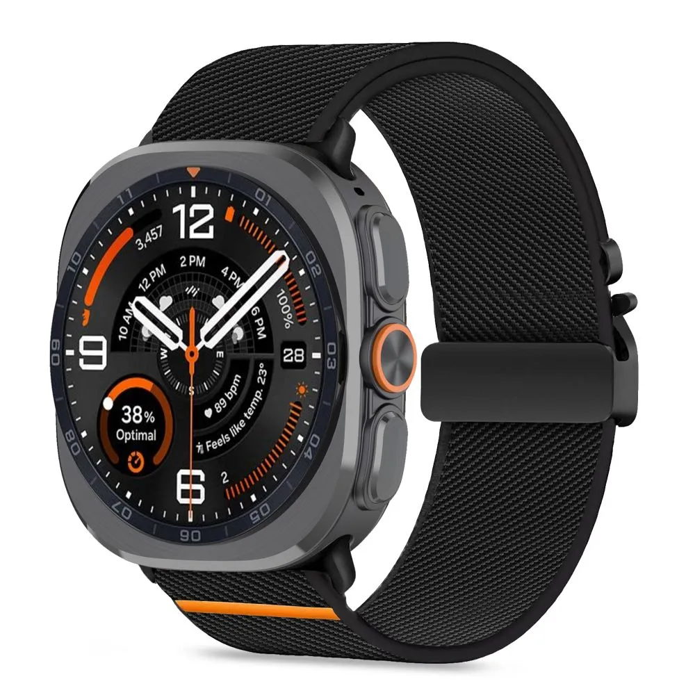 Samsung Galaxy Watch Ultra 2 (47mm) Smartwatch Bands black TECH-PROTECT NYLON CLASP