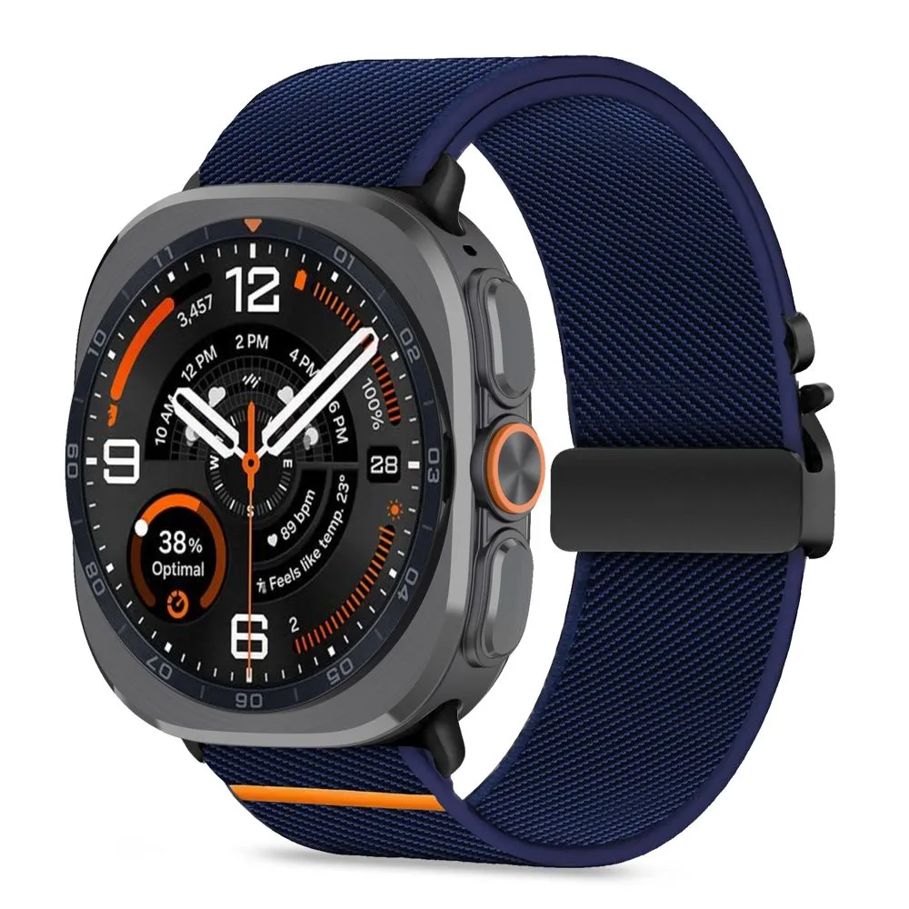 Samsung Galaxy Watch Ultra 2 (47mm) Viedpulksteņu siksniņas zils TECH-PROTECT NYLON CLASP
