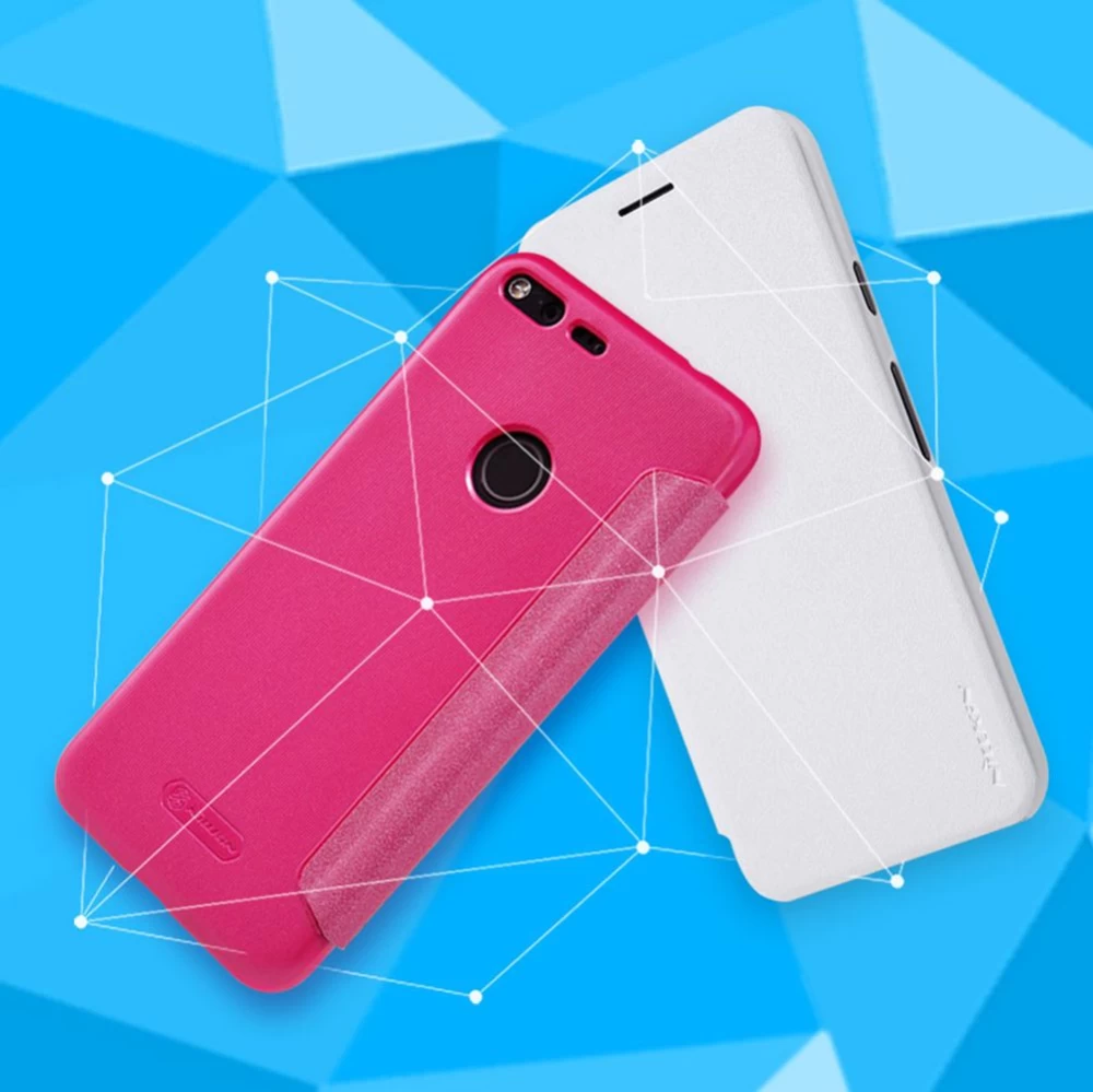 Google Pixel maciņš rozā Sparkle Leather