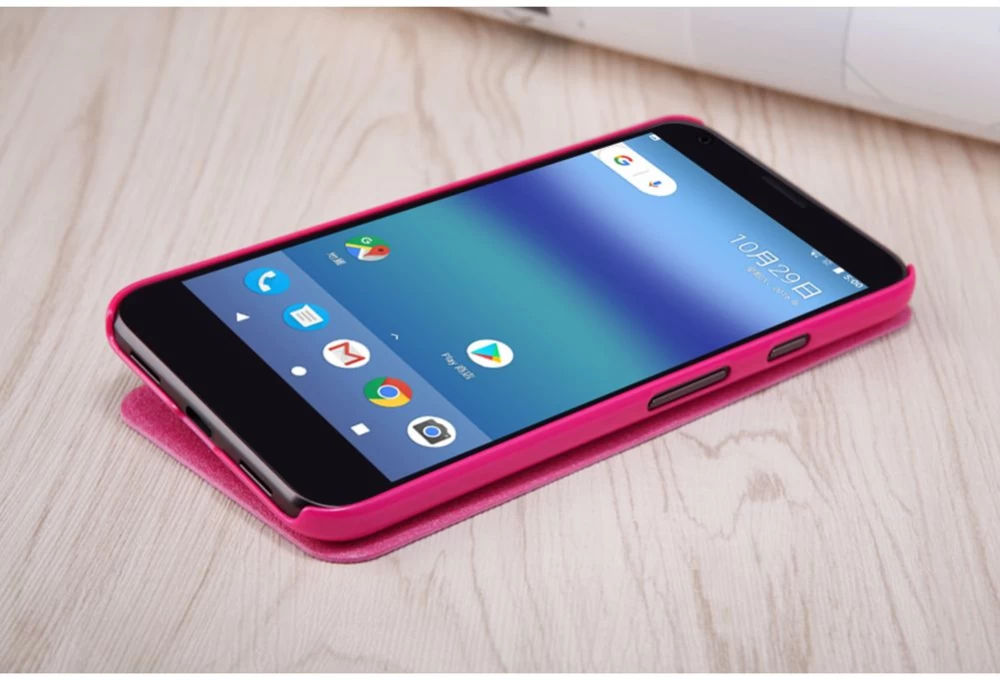 Google Pixel maciņš rozā Sparkle Leather