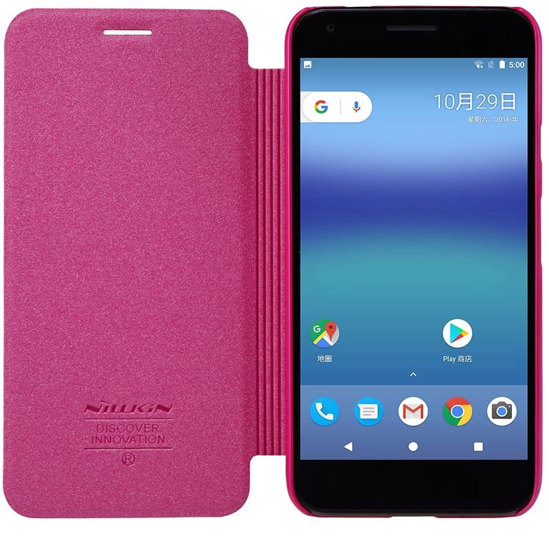 Google Pixel maciņš rozā Sparkle Leather