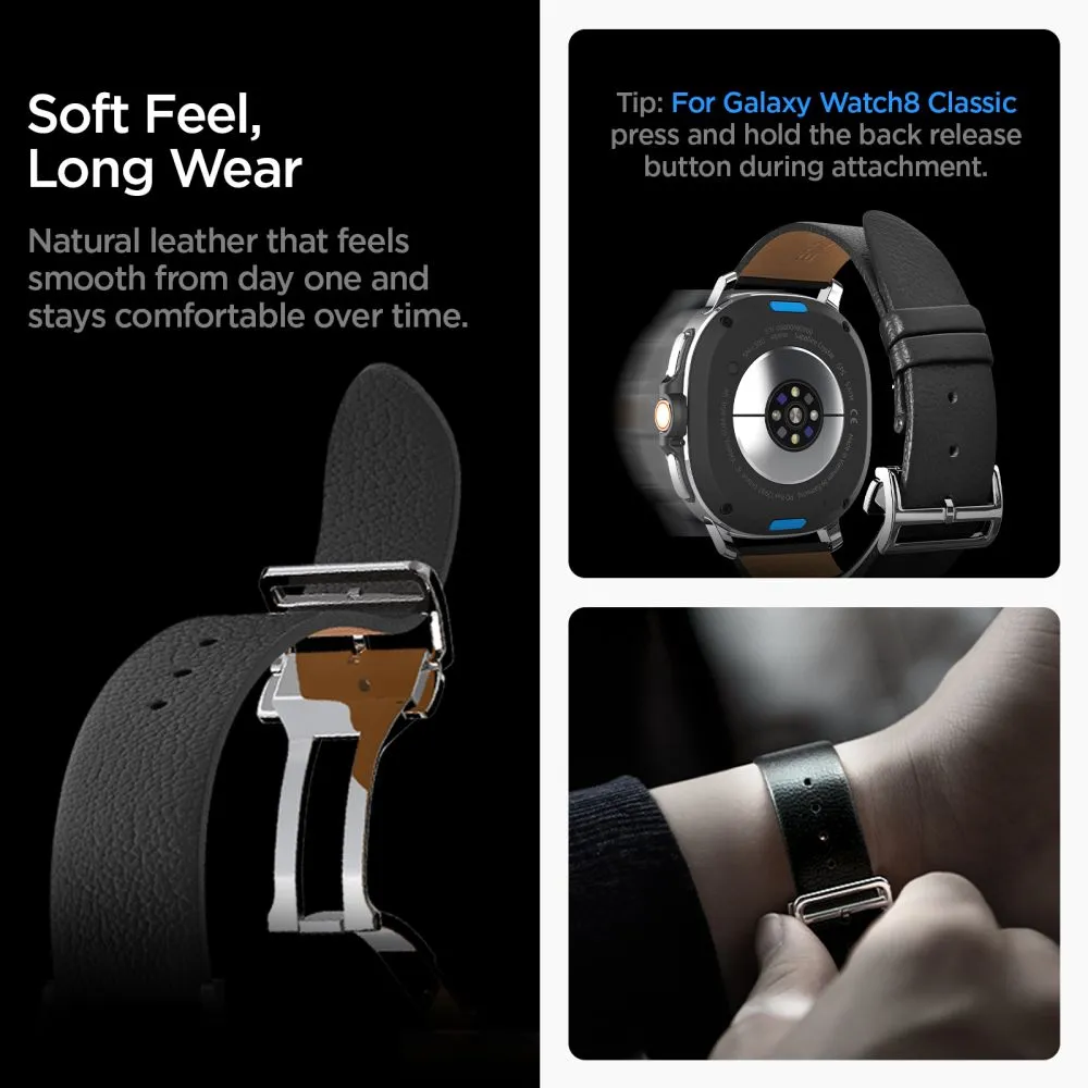 Samsung Galaxy Watch 9 Viedpulksteņu siksniņas melns SPIGEN ENZO (40 / 44 46 MM)