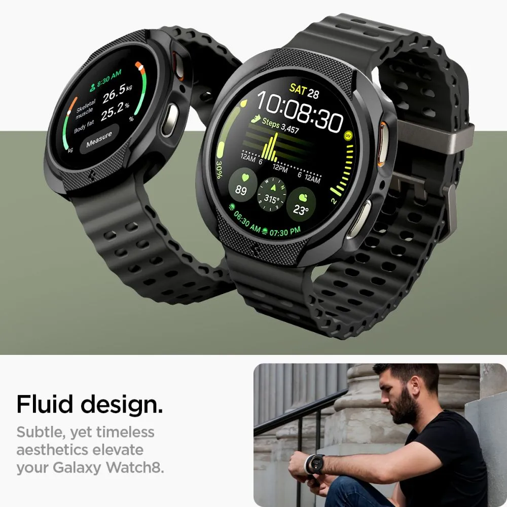 Samsung Galaxy Watch 9 Kaitseümbrised ja kotid must SPIGEN LIQUID AIR (44 MM)