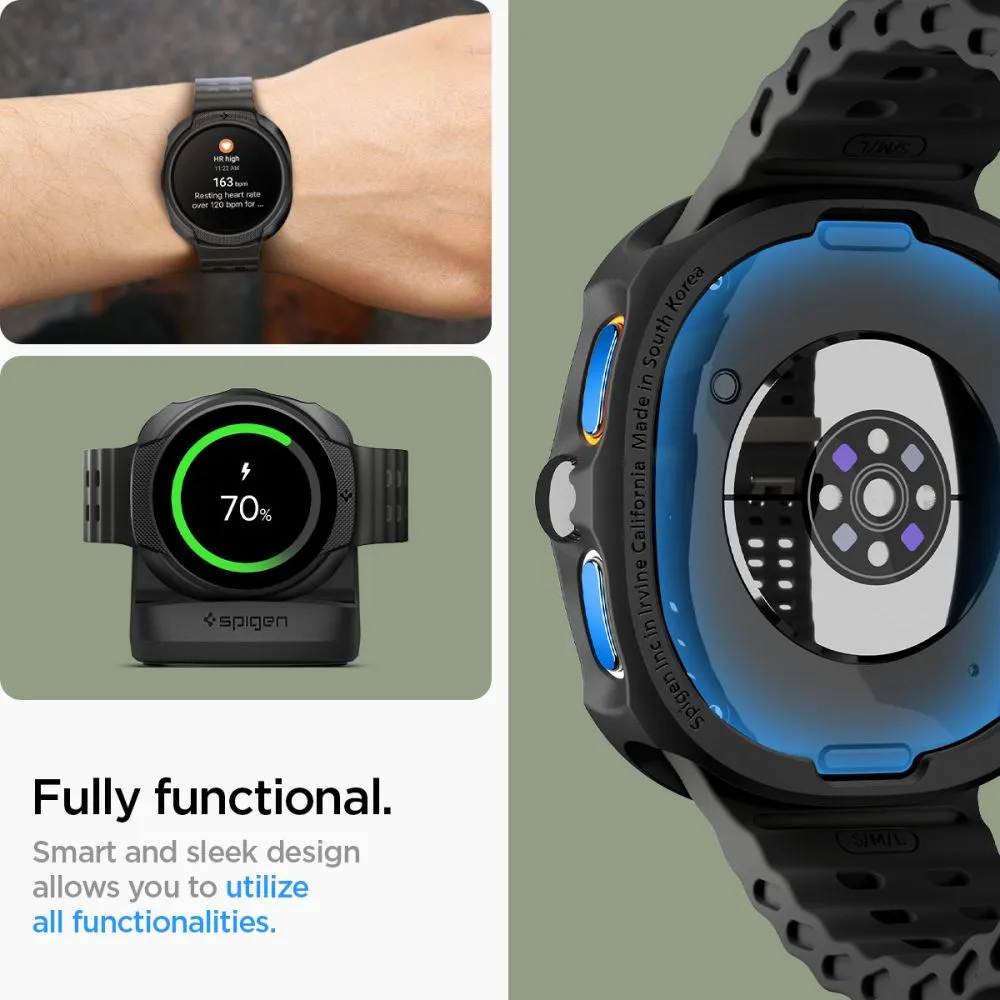 Samsung Galaxy Watch 9 Kaitseümbrised ja kotid must SPIGEN LIQUID AIR (44 MM)