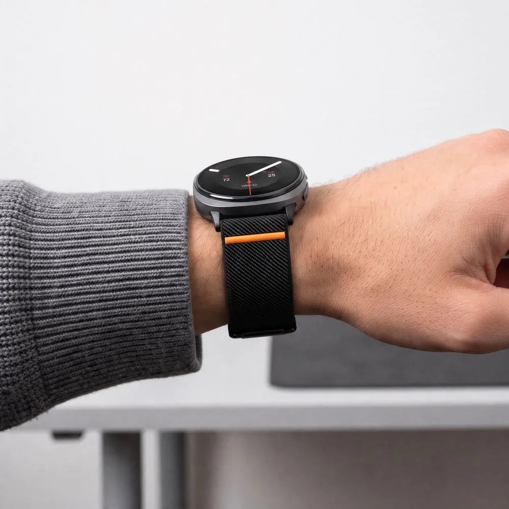Samsung Galaxy Watch 9 Viedpulksteņu siksniņas melns TECH-PROTECT NYLON CLASP (40/44/46 MM)