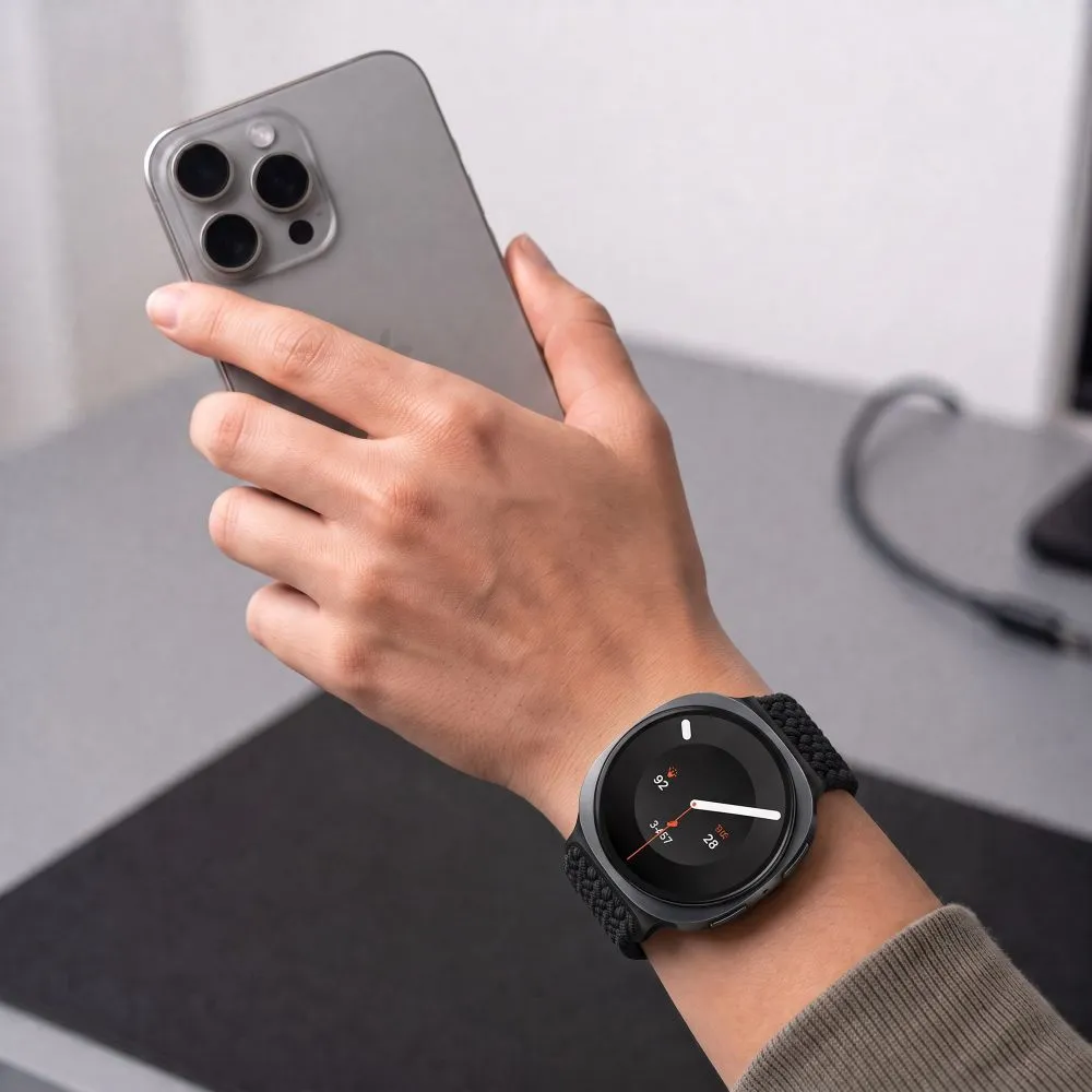 Samsung Galaxy Watch 9 Nutikellade rihmad must TECH-PROTECT NYLONMAG (40/44/46 MM)