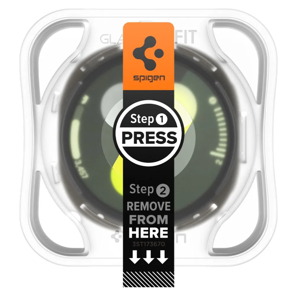 Samsung Galaxy Watch 9 viedpulksteņa aizsargstikls  SPIGEN GLAS.TR ”EZ-FIT” 2-PACK (40 MM)
