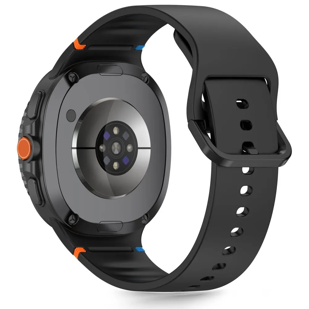 Samsung Galaxy Watch 9 Nutikellade rihmad must TECH-PROTECT SILICONE (40/44/46 MM)