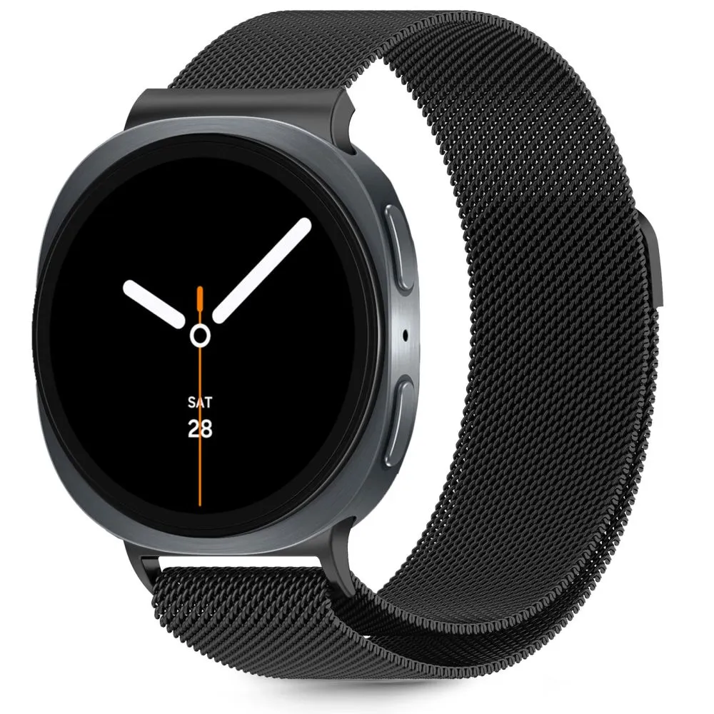 Samsung Galaxy Watch 9 Nutikellade rihmad must TECH-PROTECT MILANESEBAND (40/44/46 MM)