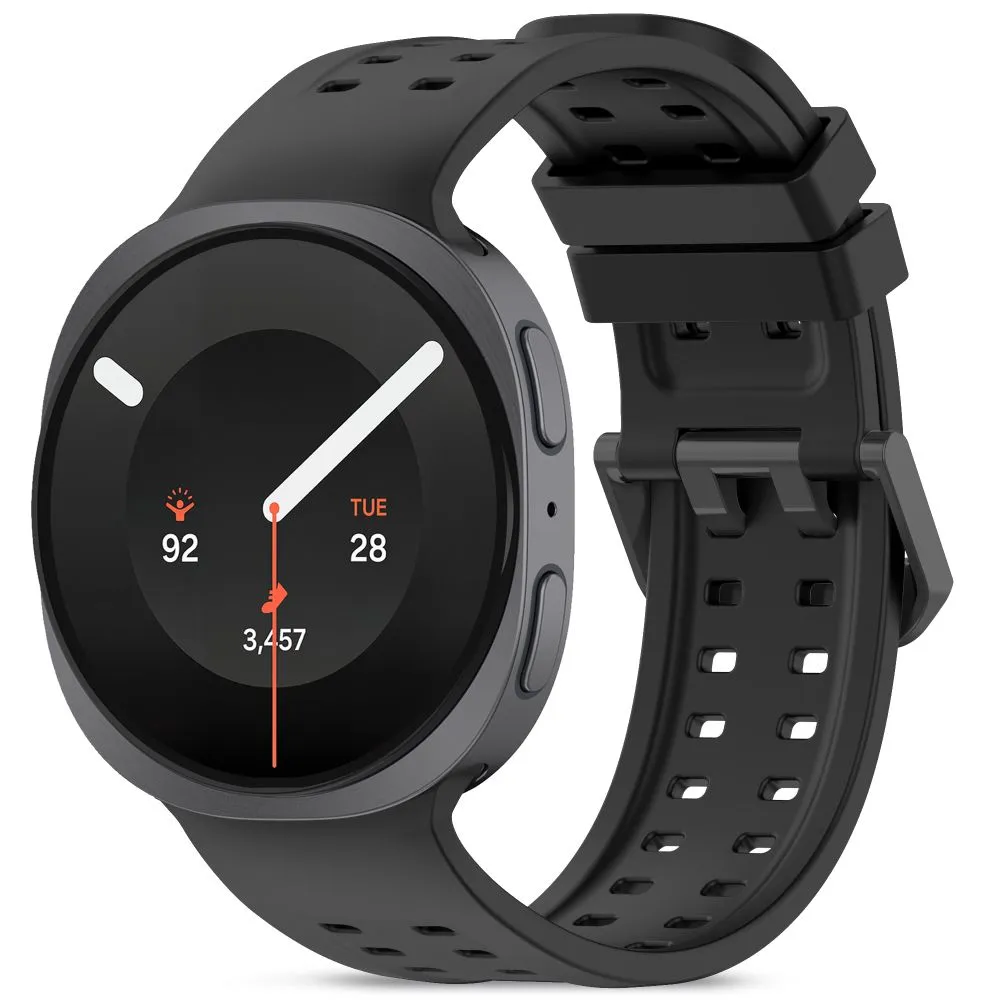 Samsung Galaxy Watch 9 Viedpulksteņu siksniņas melns TECH-PROTECT SILICONE AIR (40/44/46 MM)