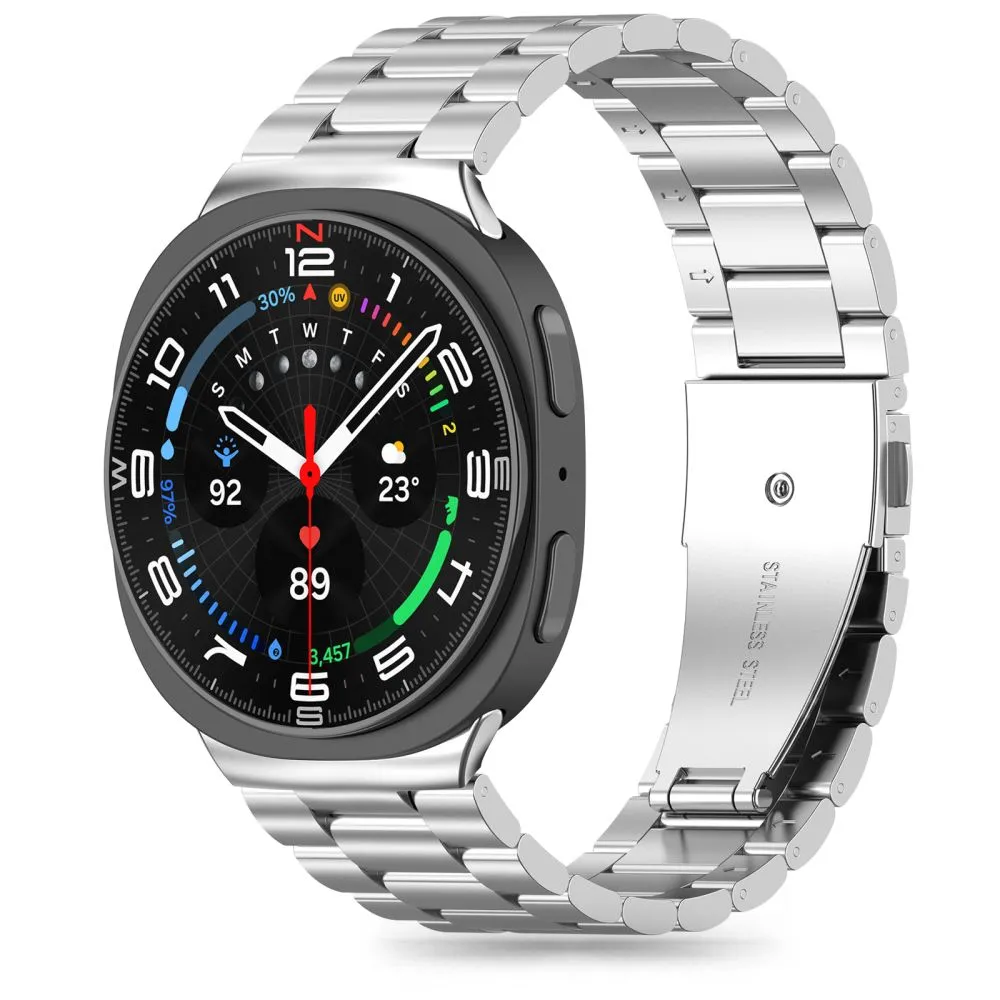 Samsung Galaxy Watch 9 Nutikellade rihmad hõbe TECH-PROTECT STAINLESS (40/44/46 MM)