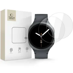Galaxy Watch Galaxy Watch 9 viedpulksteņa aizsargstikls TECH-PROTECT GLASS FIT+ 2-PACK Samsung Galaxy Watch 9 (44 MM)