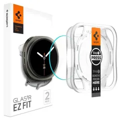 Galaxy Watch Galaxy Watch 9 viedpulksteņa aizsargstikls SPIGEN GLAS.TR ”EZ-FIT” 2-PACK Samsung Galaxy Watch 9 (40 MM)