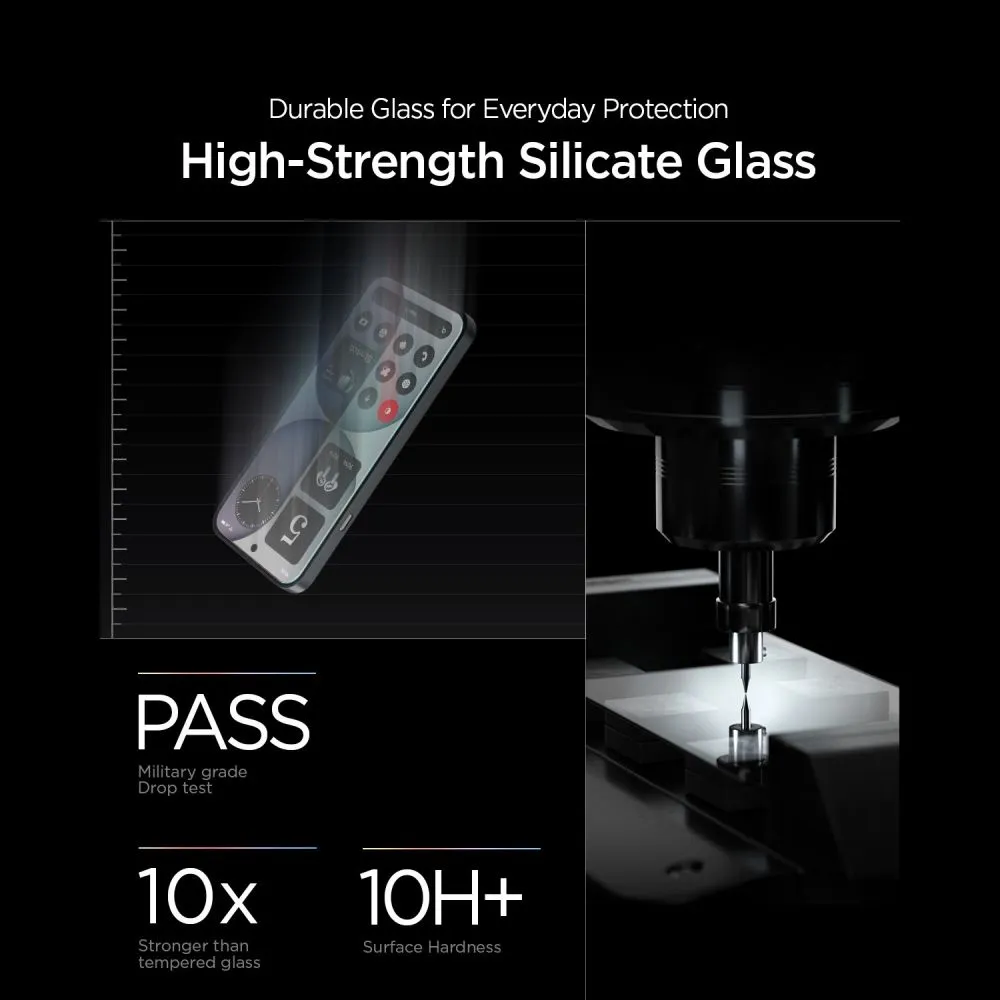 Nothing Phone 4A Ekraanikaitsed SPIGEN GLAS.TR EZ FIT PRO AC HD 2-PACK