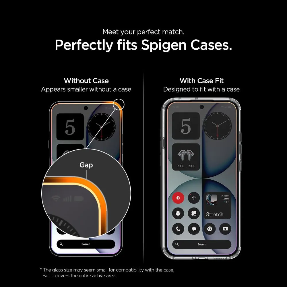Nothing Phone 4A Ekraanikaitsed SPIGEN GLAS.TR EZ FIT PRO AC HD 2-PACK