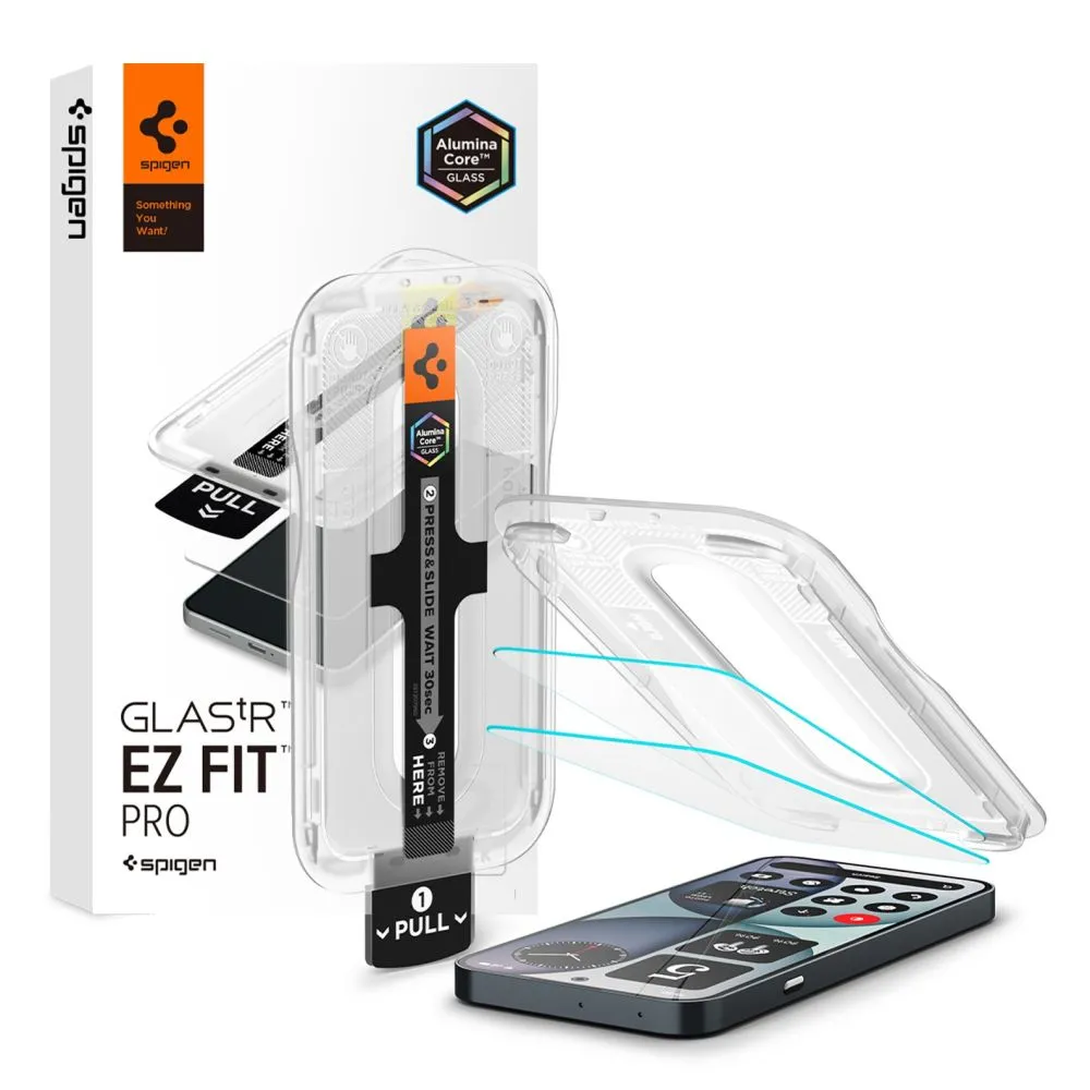 Nothing Phone 4A Ekraanikaitsed SPIGEN GLAS.TR EZ FIT PRO AC HD 2-PACK