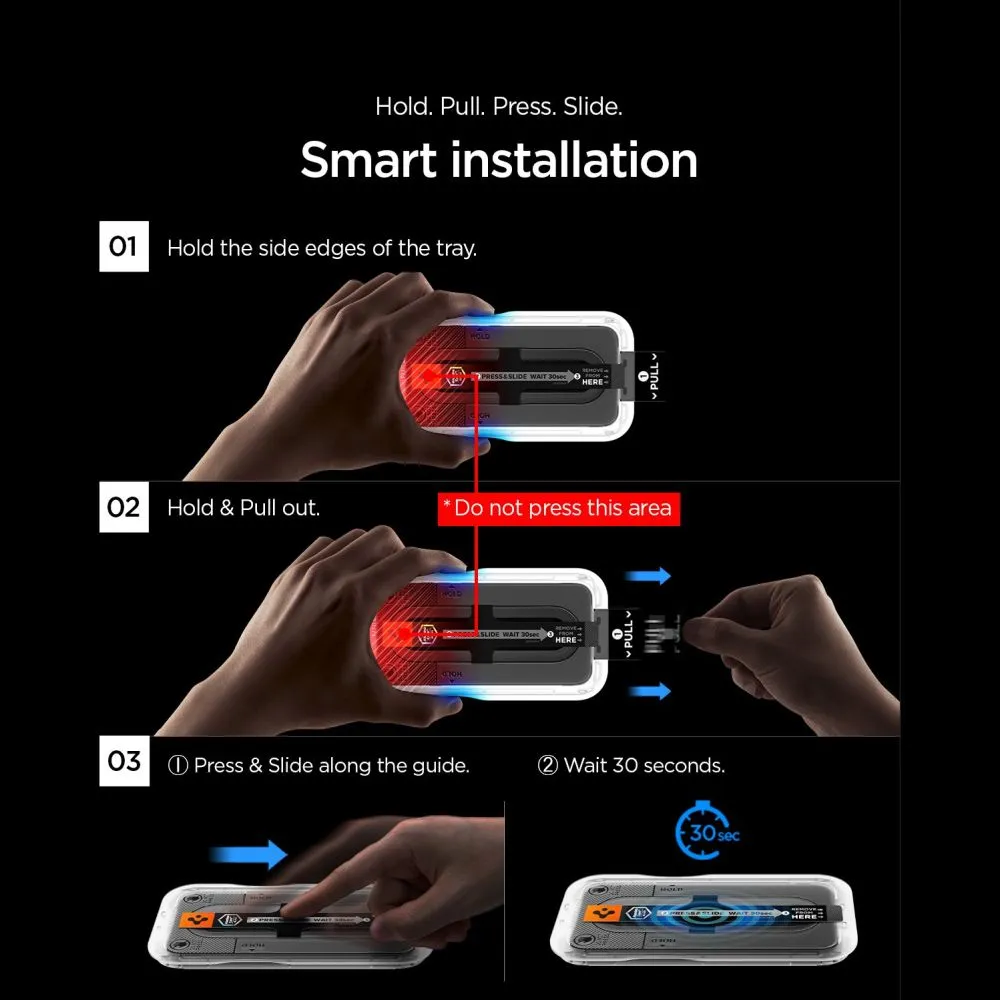 Nothing Phone 4A Pro Ekraanikaitsed SPIGEN GLAS.TR EZ FIT PRO AC HD 2-PACK