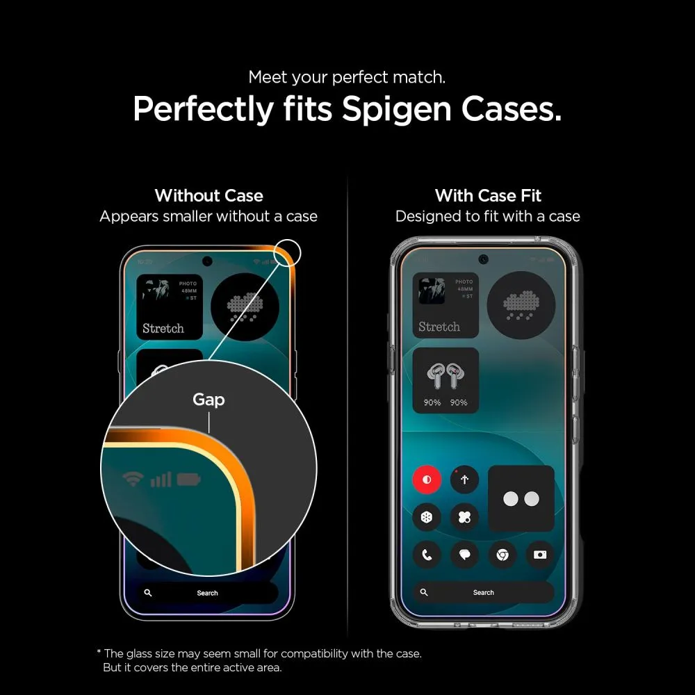 Nothing Phone 4A Pro Ekraanikaitsed SPIGEN GLAS.TR EZ FIT PRO AC HD 2-PACK