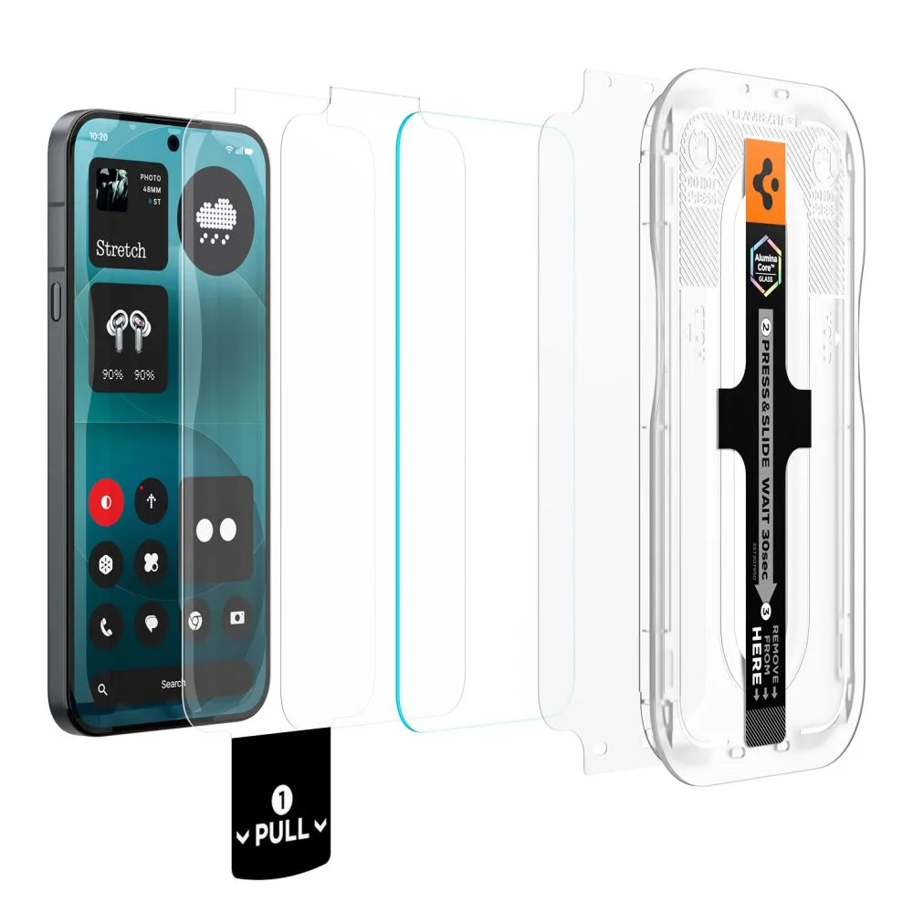 Nothing Phone 4A Pro Ekraanikaitsed SPIGEN GLAS.TR EZ FIT PRO AC HD 2-PACK