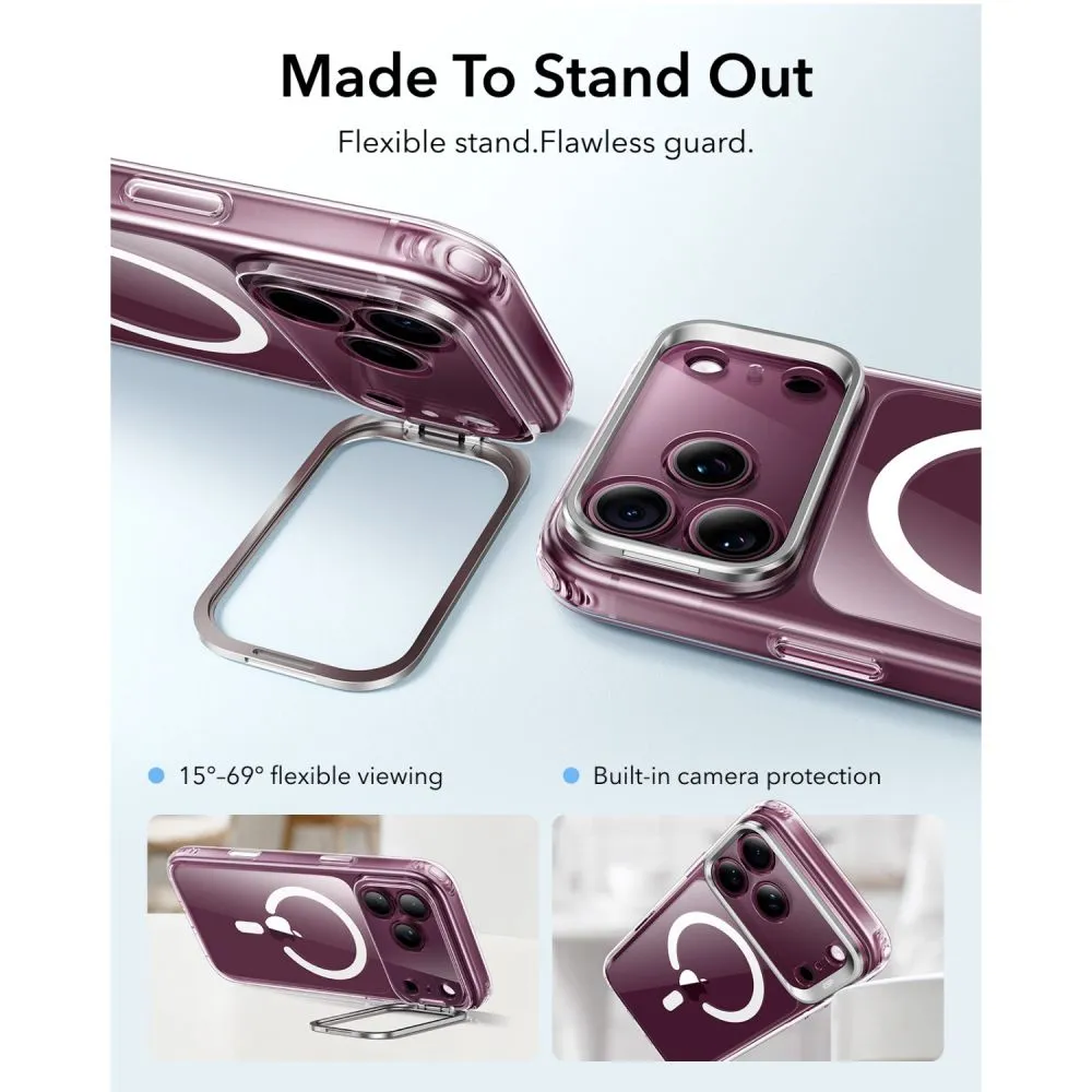 Apple iPhone 18 Pro Telefona vāciņš ESR CLASSIC HYBRID KICKSTAND MAGSAFE