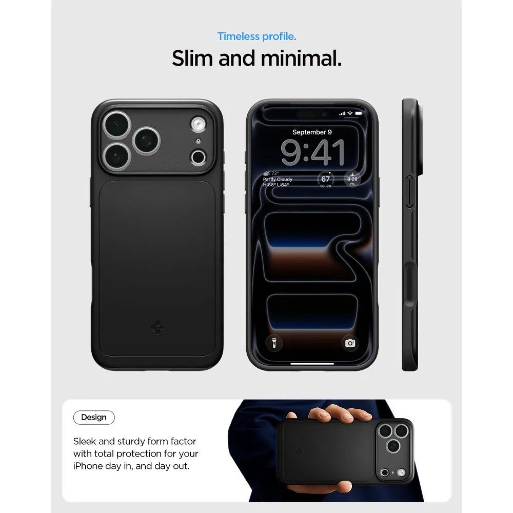 Apple iPhone 18 Pro Telefona vāciņš melns SPIGEN THIN FIT MAGSAFE