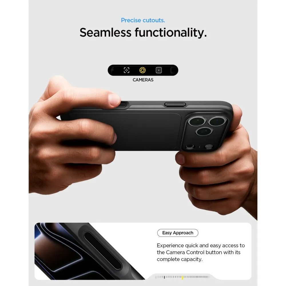 Apple iPhone 18 Pro Telefona vāciņš melns SPIGEN THIN FIT MAGSAFE