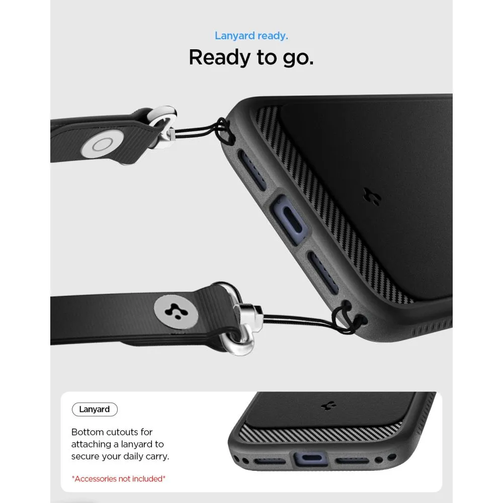 Apple iPhone 18 Pro Telefona vāciņš melns SPIGEN RUGGED ARMOR MAGSAFE