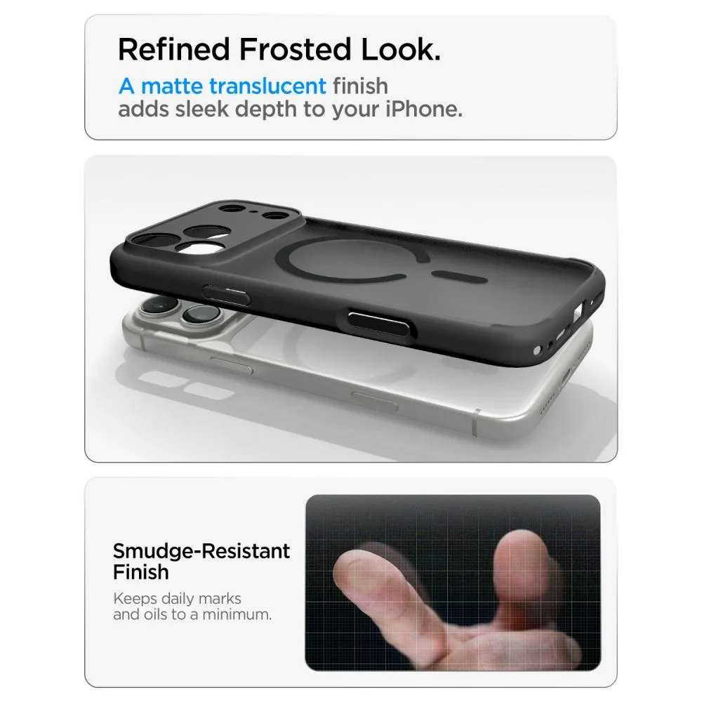 Apple iPhone 18 Pro Telefona vāciņš melns SPIGEN ULTRA HYBRID MAGSAFE