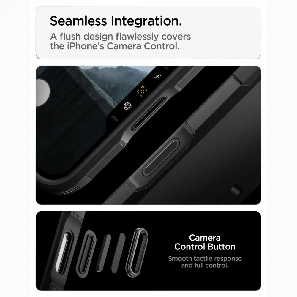Apple iPhone 18 Pro Telefona vāciņš melns SPIGEN TOUGH ARMOR T MAGSAFE