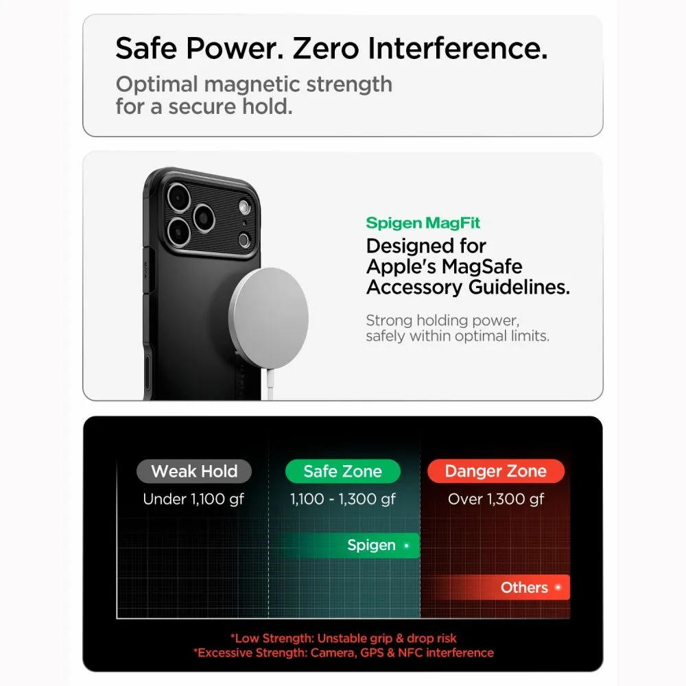 Apple iPhone 18 Pro Telefona vāciņš melns SPIGEN TOUGH ARMOR T MAGSAFE
