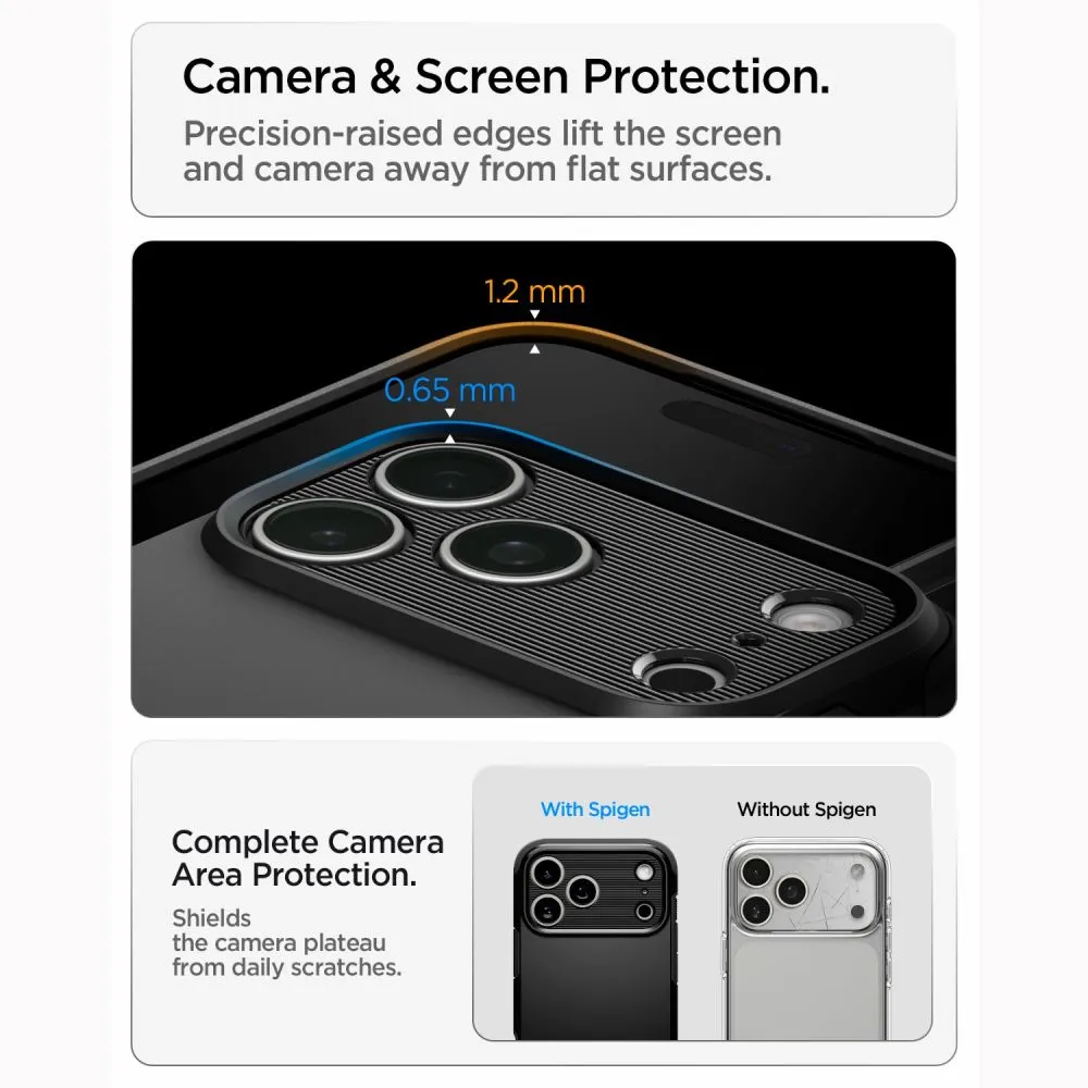 Apple iPhone 18 Pro Telefona vāciņš melns SPIGEN TOUGH ARMOR T MAGSAFE