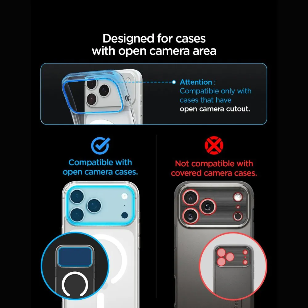 Apple iPhone 18 Pro Aizsargstikls  SPIGEN OPTIK PRO XL GLAS.TR EZ FIT CAMERA PROTECTOR
