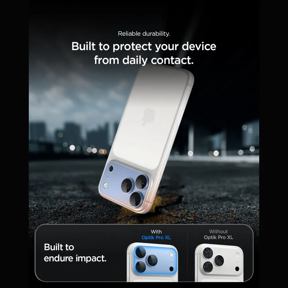 Apple iPhone 18 Pro Aizsargstikls  SPIGEN OPTIK PRO XL GLAS.TR EZ FIT CAMERA PROTECTOR