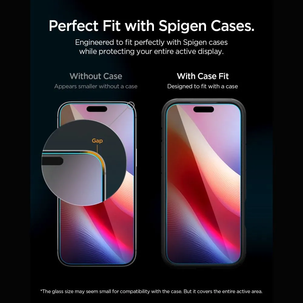 Apple iPhone 18 Pro Aizsargstikls  SPIGEN GLAS.TR EZ FIT PRO HD AC 2-PACK