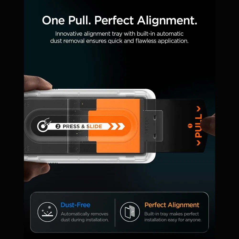 Apple iPhone 18 Pro Aizsargstikls SPIGEN GLAS.TR EZ FIT PRO HD AC 2-PACK PRIVACY