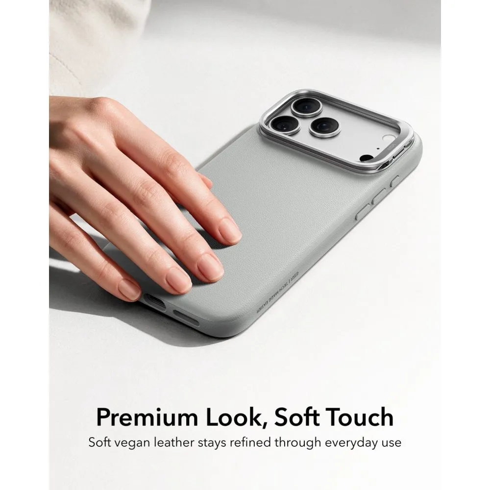 Apple iPhone 18 Pro Telefona vāciņš  ESR LEATHER KICKSTAND MAGSAFE