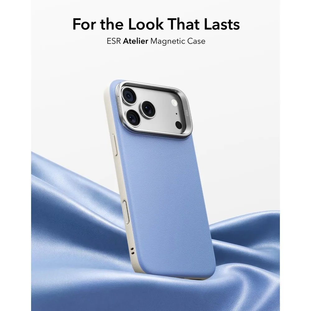 Apple iPhone 18 Pro Telefona vāciņš ESR LEATHER KICKSTAND MAGSAFE