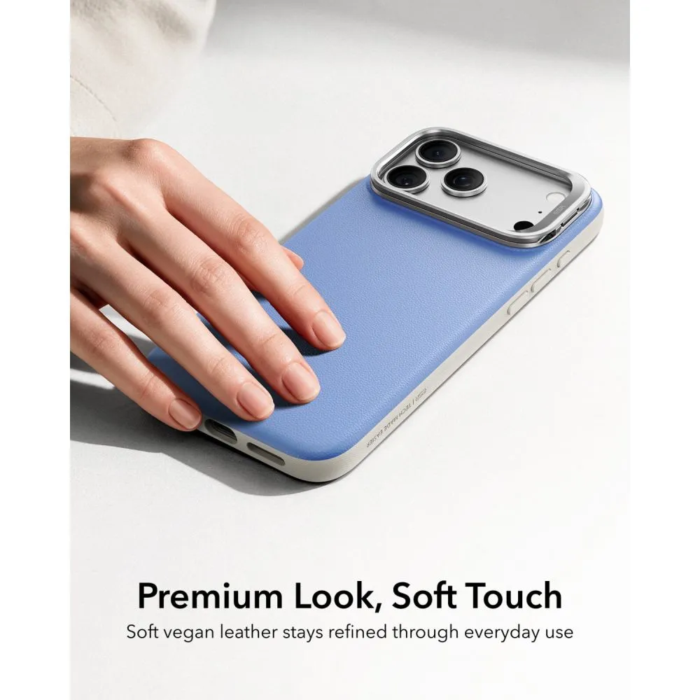 Apple iPhone 18 Pro Telefona vāciņš ESR LEATHER KICKSTAND MAGSAFE