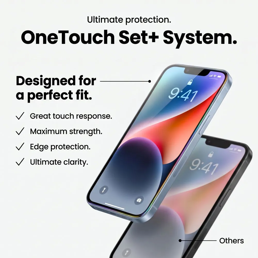 Apple iPhone 18 Pro Aizsargstikls  TECH-PROTECT ONETOUCH SET+ 2-PACK