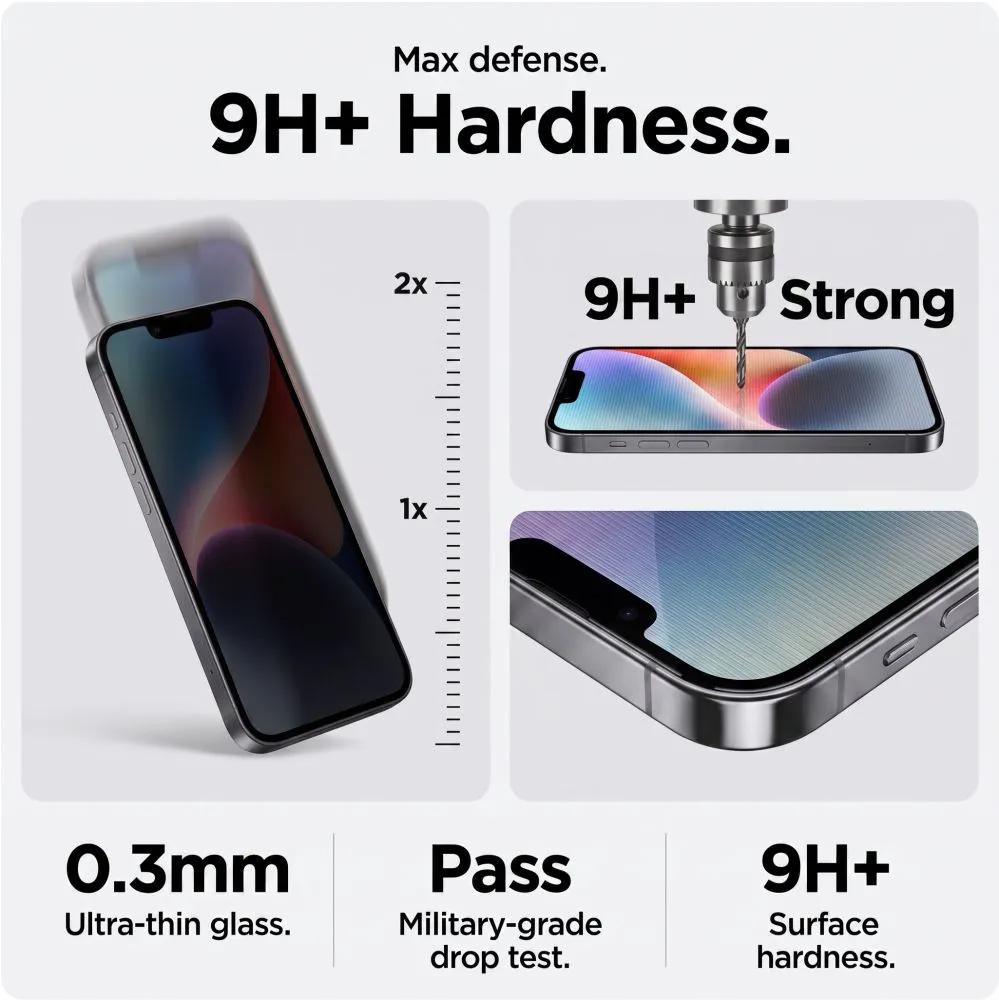 Apple iPhone 18 Pro Aizsargstikls  TECH-PROTECT ONETOUCH SET SPY+ PRIVACY 2-PACK