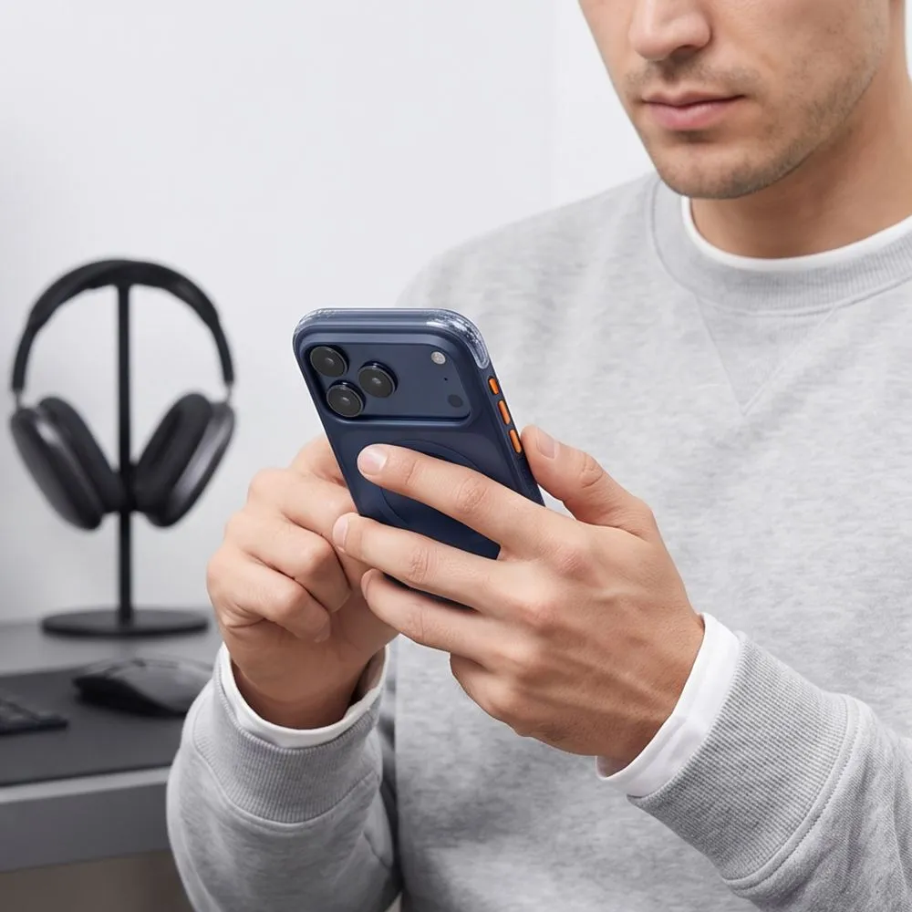 Apple iPhone 18 Pro Telefona vāciņš zils TECH-PROTECT MAGAIR MAGSAFE CC