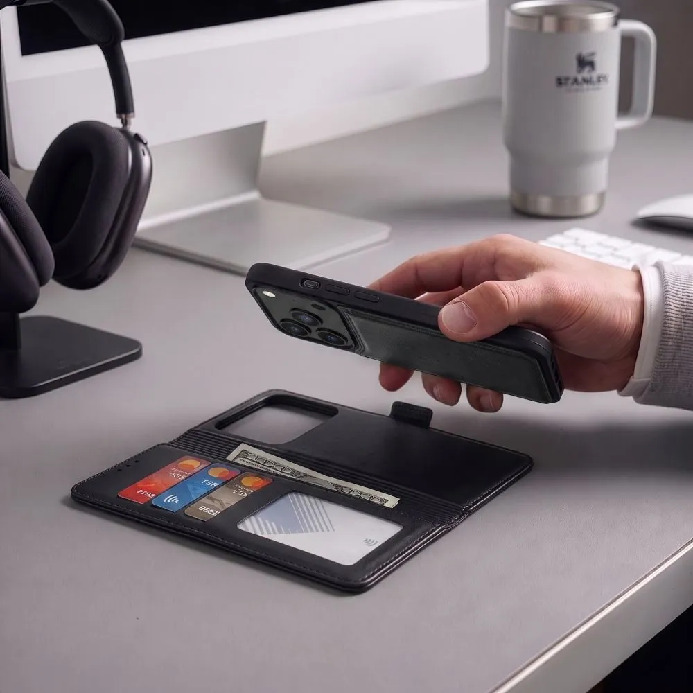 Apple iPhone 18 Pro Telefona maciņš melns TECH-PROTECT WALLET MAGSAFE