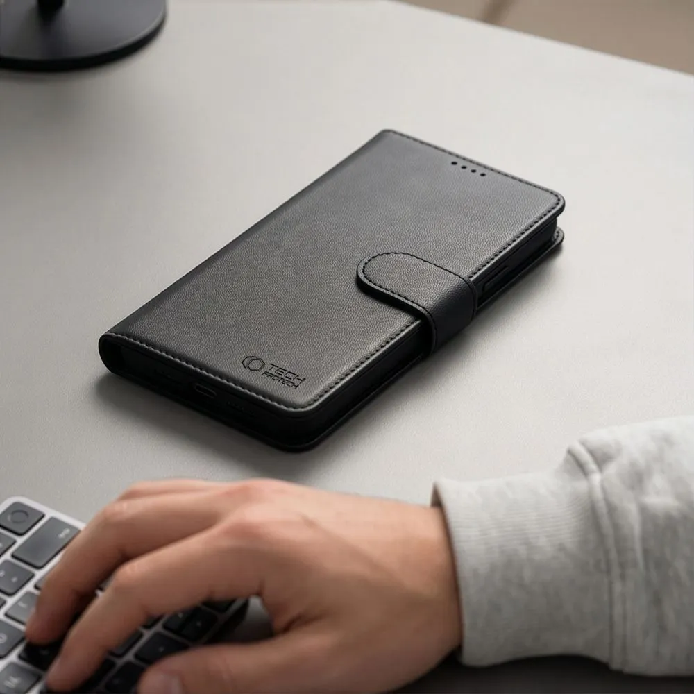 Apple iPhone 18 Pro Telefona maciņš melns TECH-PROTECT WALLET MAGSAFE