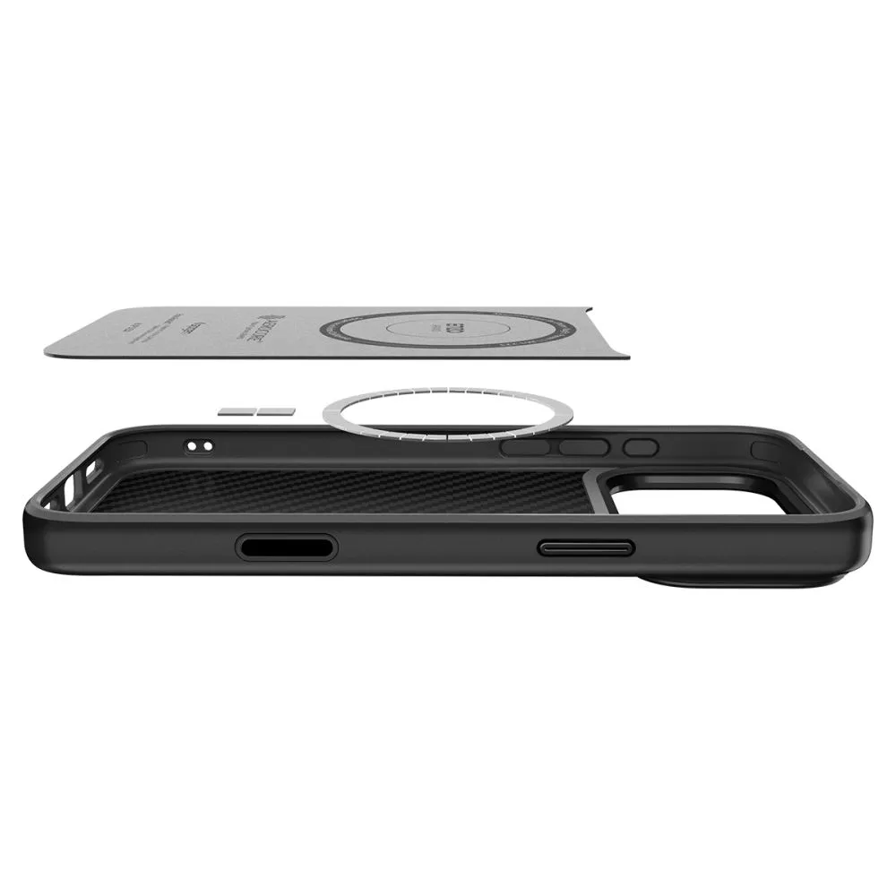 Apple iPhone 18 Pro suojakuori musta SPIGEN ENZO ARAMID ”T” MAG MAGSAFE