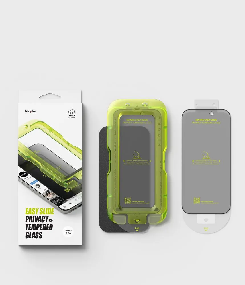 Apple iPhone 18 Pro skärmskydd  RINGKE EASY SLIDE PRIVACY 2-PACK