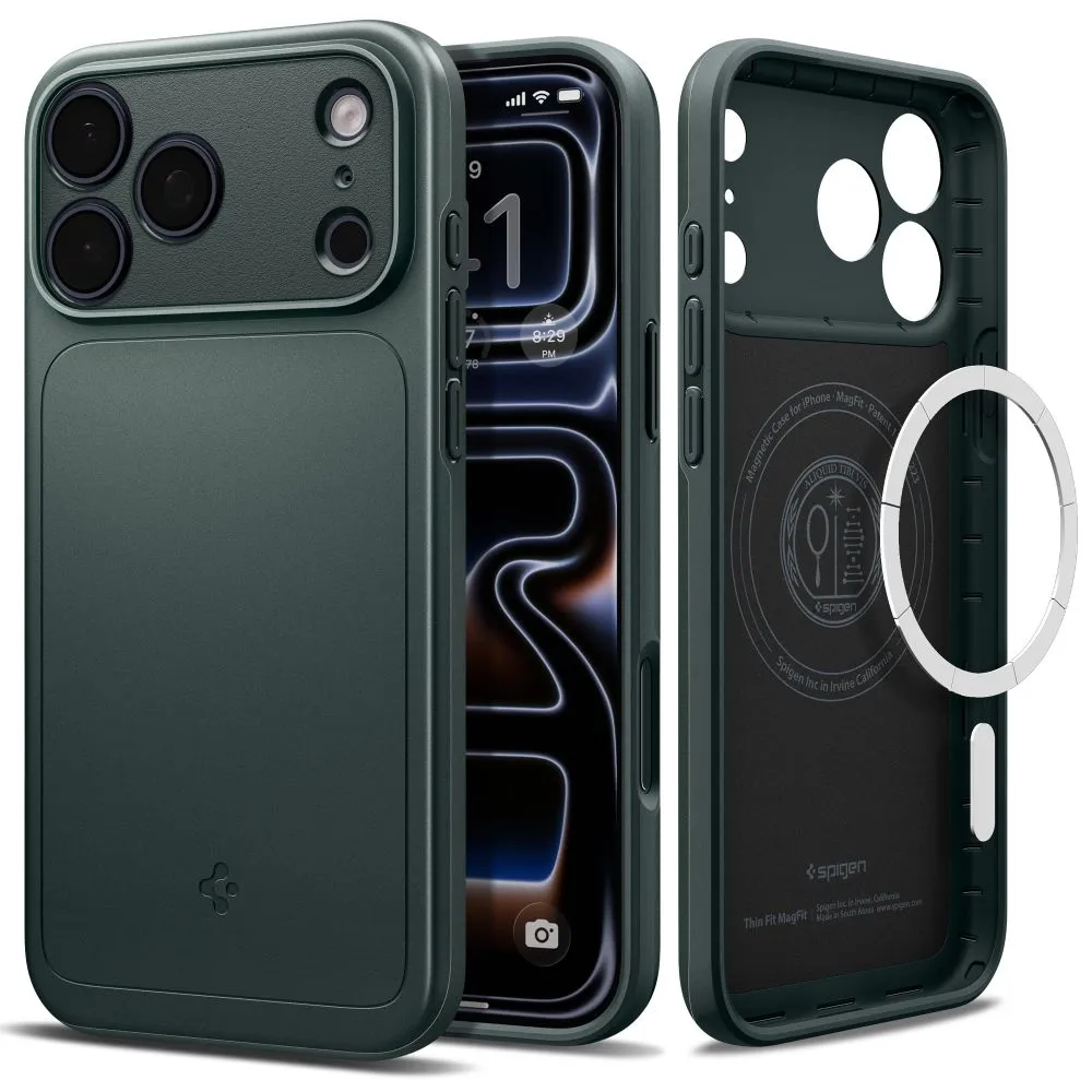 Apple iPhone 18 Pro Telefona vāciņš zaļš SPIGEN THIN FIT MAGSAFE