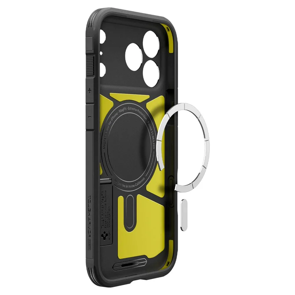 Apple iPhone 18 Pro Telefona vāciņš melns SPIGEN TOUGH ARMOR T MAGSAFE