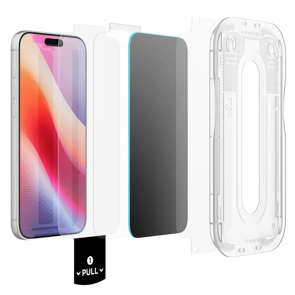 Apple iPhone 18 Pro Aizsargstikls SPIGEN GLAS.TR EZ FIT PRO HD AC 2-PACK PRIVACY